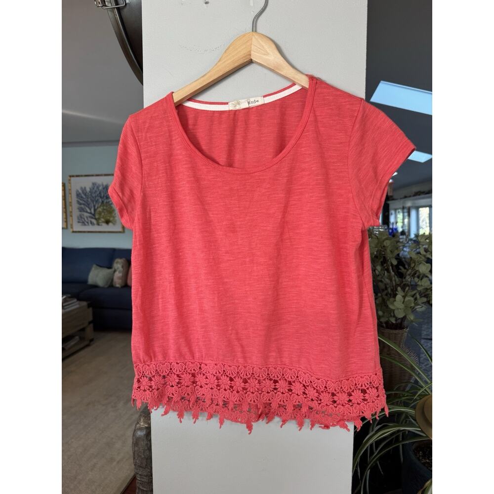 Swiftie showgirl Orange Rewind Top Med Crochet hem Boho